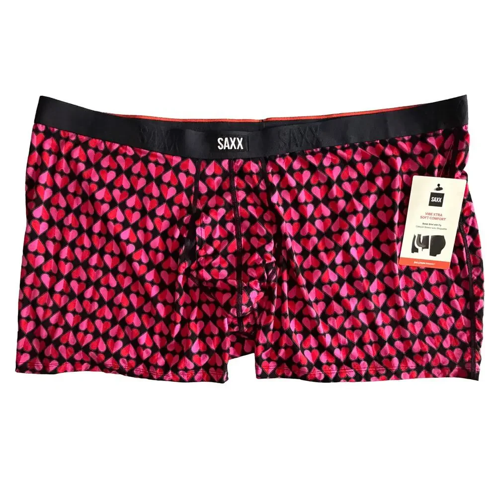 Saxx Boxer Briefs w/Fly Lot of 5 Men's 4XL Ballpark Pouch Fly Multicolor